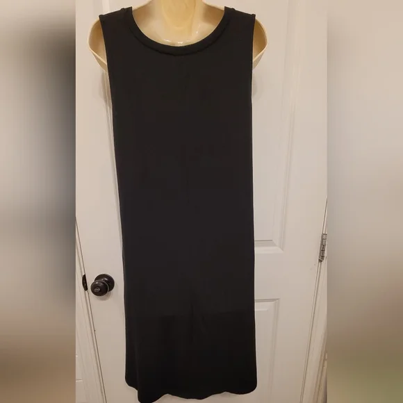 *SOLD* Zenana Premium Sleeveless A-line Dress Black Sz L - Picture 2 of 6